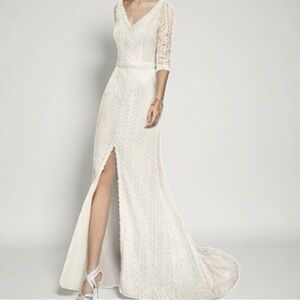 Alma Novia Ramo Lace Dress Bohemian Wedding NWT Size 12 US
